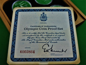 Currency - Coin Set - 1976 - RCM - Olympic Coin Proof Set - Series IV - Olympic Track and Field Events