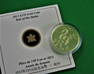 Currency - Gold Coin - $150 - 2013 - RCM - Year of the Snake