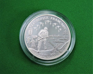 Currency - Coin Set - 1994 - Three-Coin Silver Proof Collection - Commemorating the 50th Anniversary of the Allied Invasion of Europe