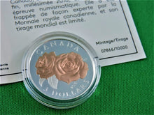 Charger l&#39;image dans la galerie, Currency - Silver Coin - $3 - 2016 - RCM - Queen Elizabeth Rose
