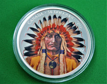 Charger l&#39;image dans la galerie, Currency - Silver Coin - $50 - 2016 - RCM - Wanduta: Portrait of a Chief
