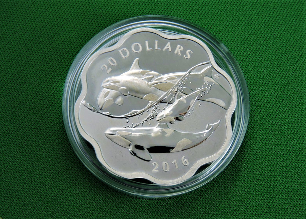 Currency - Silver Coin - $20 - 2016 - RCM - Master of the Sea - The Orca