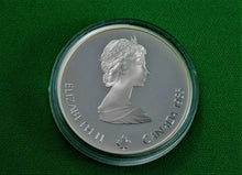 Charger l&#39;image dans la galerie, Currency - Silver Coin - $20 - 1985 - RCM - Olympic Winter Games - Coin 1 - Downhill Skiing
