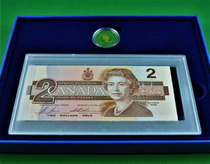 Currency - Coin and Bank Note Set - $2 - 1996 - Canada's $2 Proof Coin and Bank Note Set