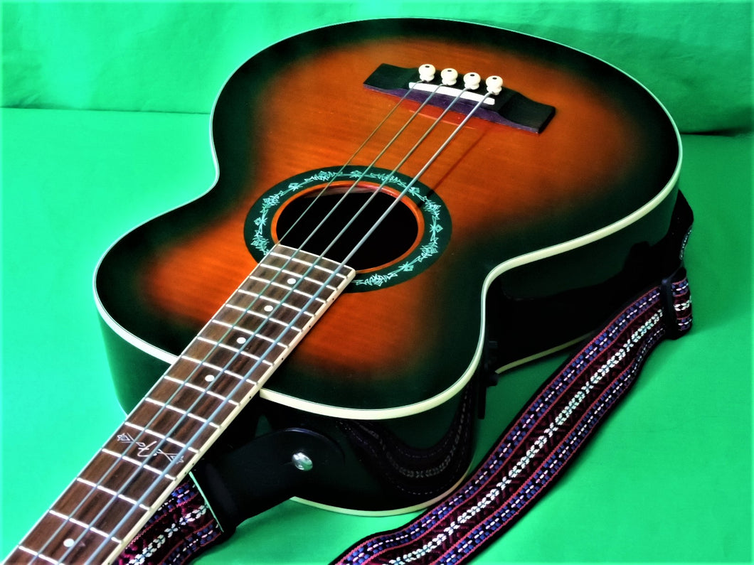 Musical Instruments - Fender T-Bucket Bass E 3-Tone Sunburst Electro-Acoustic Guitar.