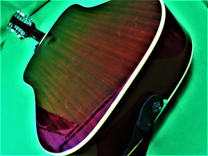 Musical Instruments -  Barcley Custom 12 String Hummingbird Acoustic Guitar