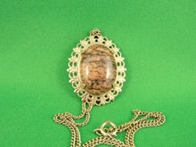 Load image into Gallery viewer, Jewelry - Brown Mottled Natural Stone Necklace
