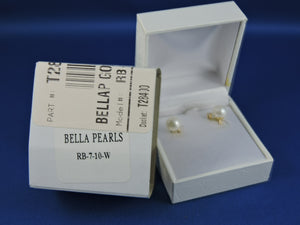 Jewelry - Pearl and Diamond Stud Earrings Set - Bella Pearls