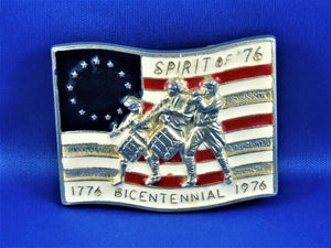 Belt Buckle - Spirit of '76 - Bicentennial - 1776 - 1976