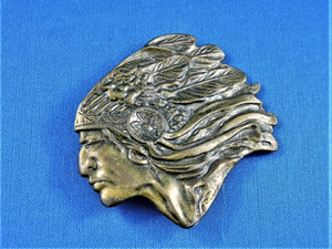 Belt Buckle - Native American Indian Chief Head