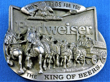 Load image into Gallery viewer, Belt Buckle - Budweiser - The King of Beers
