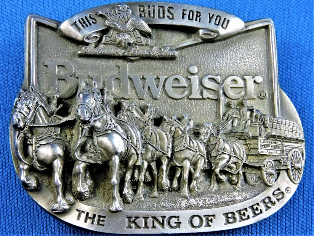 Belt Buckle - Budweiser - The King of Beers