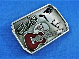 Belt Buckle - Elvis - King of Rock "N" Roll