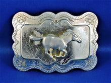 Charger l&#39;image dans la galerie, Belt Buckle - Silver Toned Running Horse
