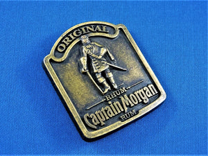 Belt Buckle - Original Captain Morgan Rum - Brass