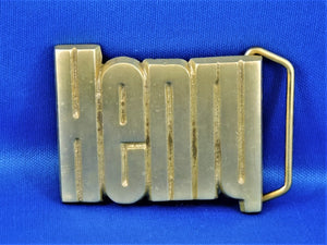 Belt Buckle - "Henry" - Solid Brass Baron Buckle - 4070