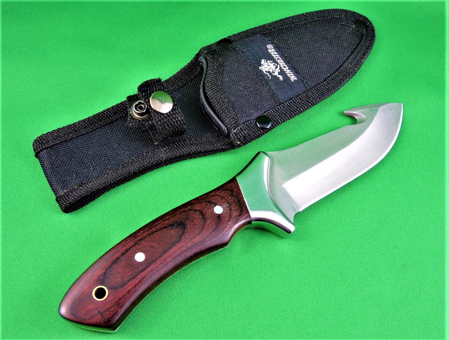 Knife - Winchester Bowie Fixed Gut Hook Knife with Sheath – Sold