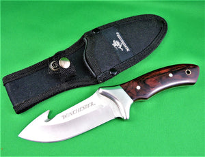 Knife - Winchester Bowie Fixed Gut Hook Knife with Sheath