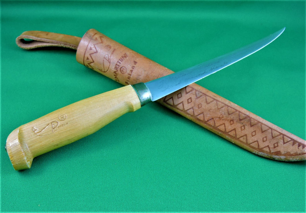 VINTAGE RAPALA J. Marttini Finland Fillet Knife 6” Blade with Sheath $25.00  - PicClick
