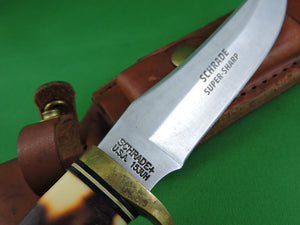 Knife - Schrade+ Uncle Henry Golden Spike Hunting Knife - 153UH - with Sharpener