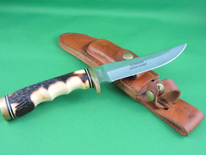 Knife - Schrade+ Uncle Henry Golden Spike Hunting Knife - 153UH - with Sharpener