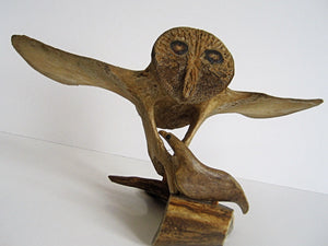 Inuit Art - Snowy Owl and the Raven